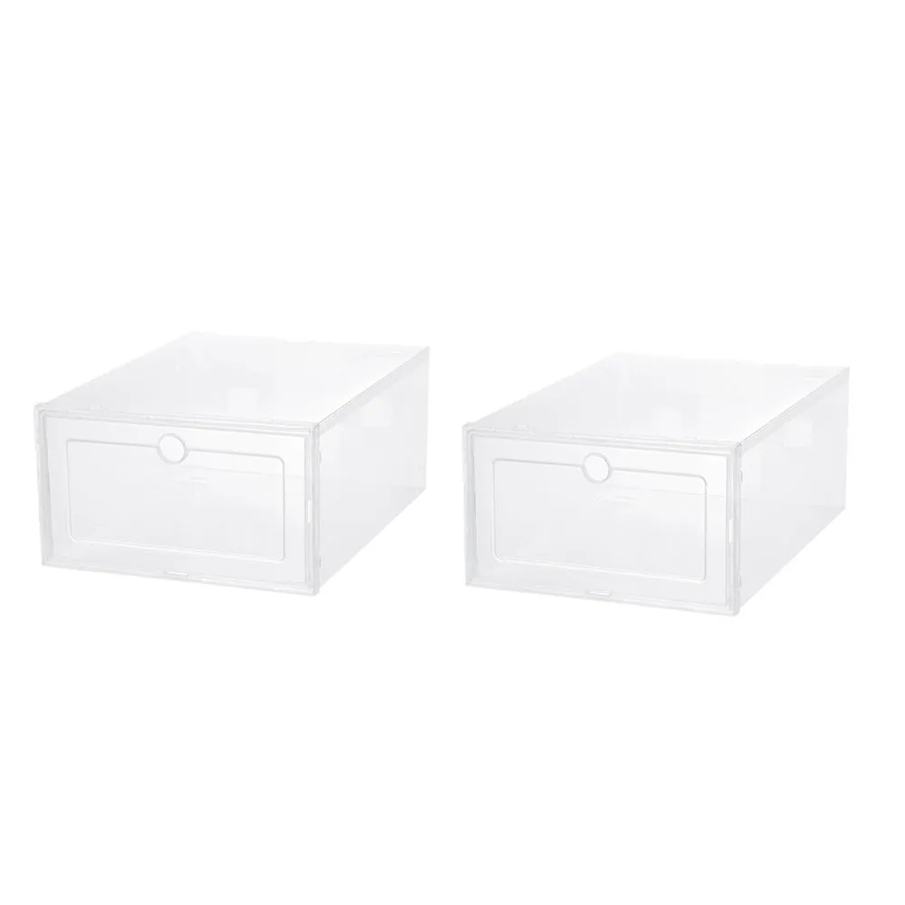 Fold Transparent Plastic Shoes Case