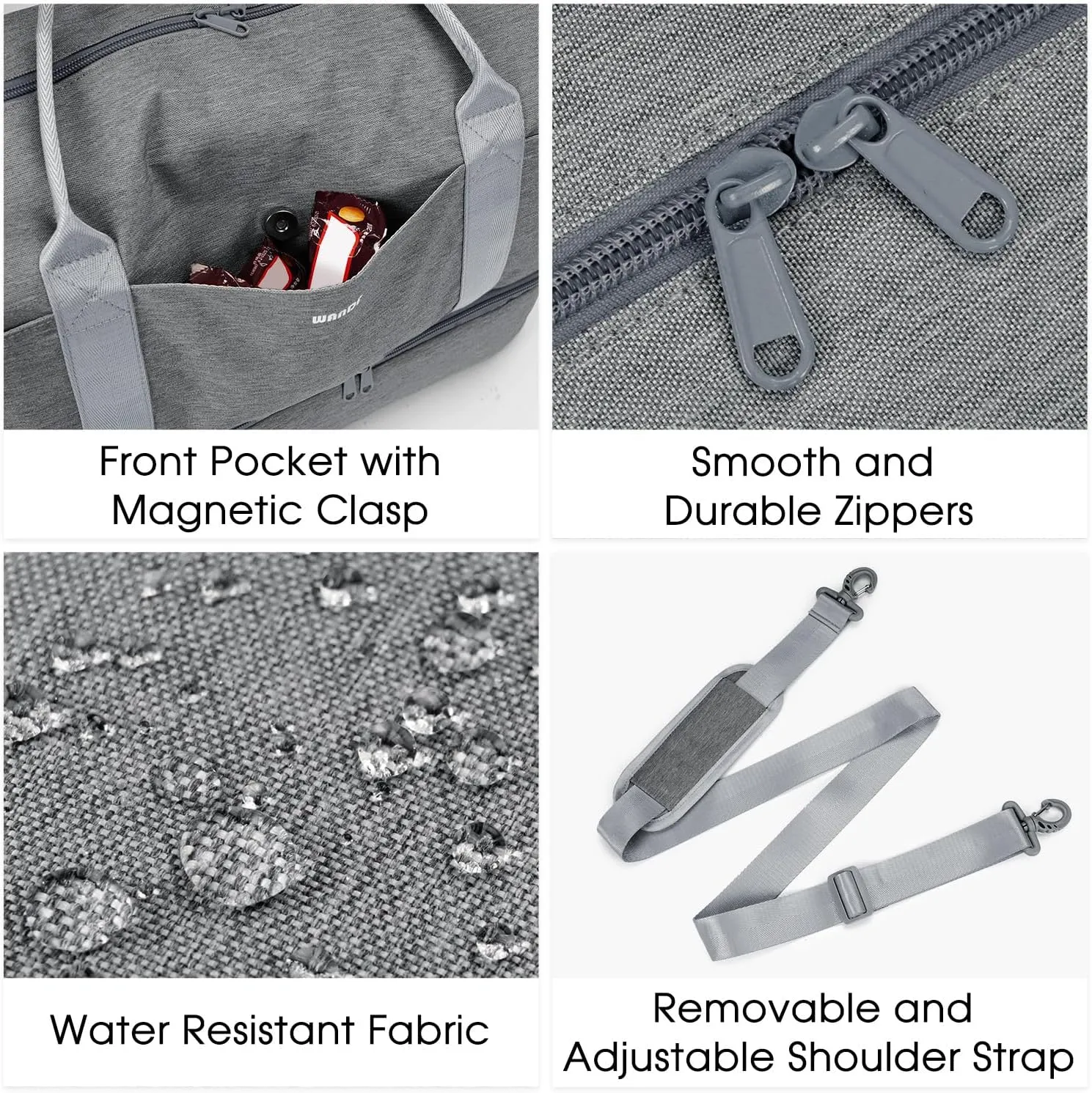 For Spirit Airlines 18x14x8 Personal Item Bag Underseat Carry On Bag with Wet Pocket & Shoe Compartment & USB Charging Port