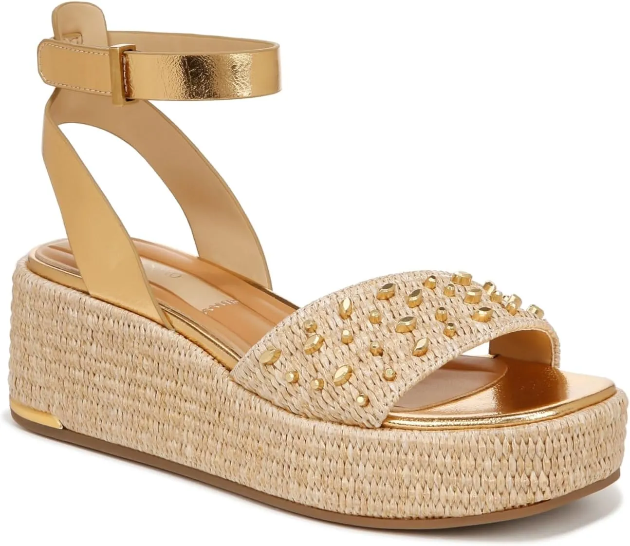Franco Sarto Women's Terry Platform Cork Wedge Sandal
