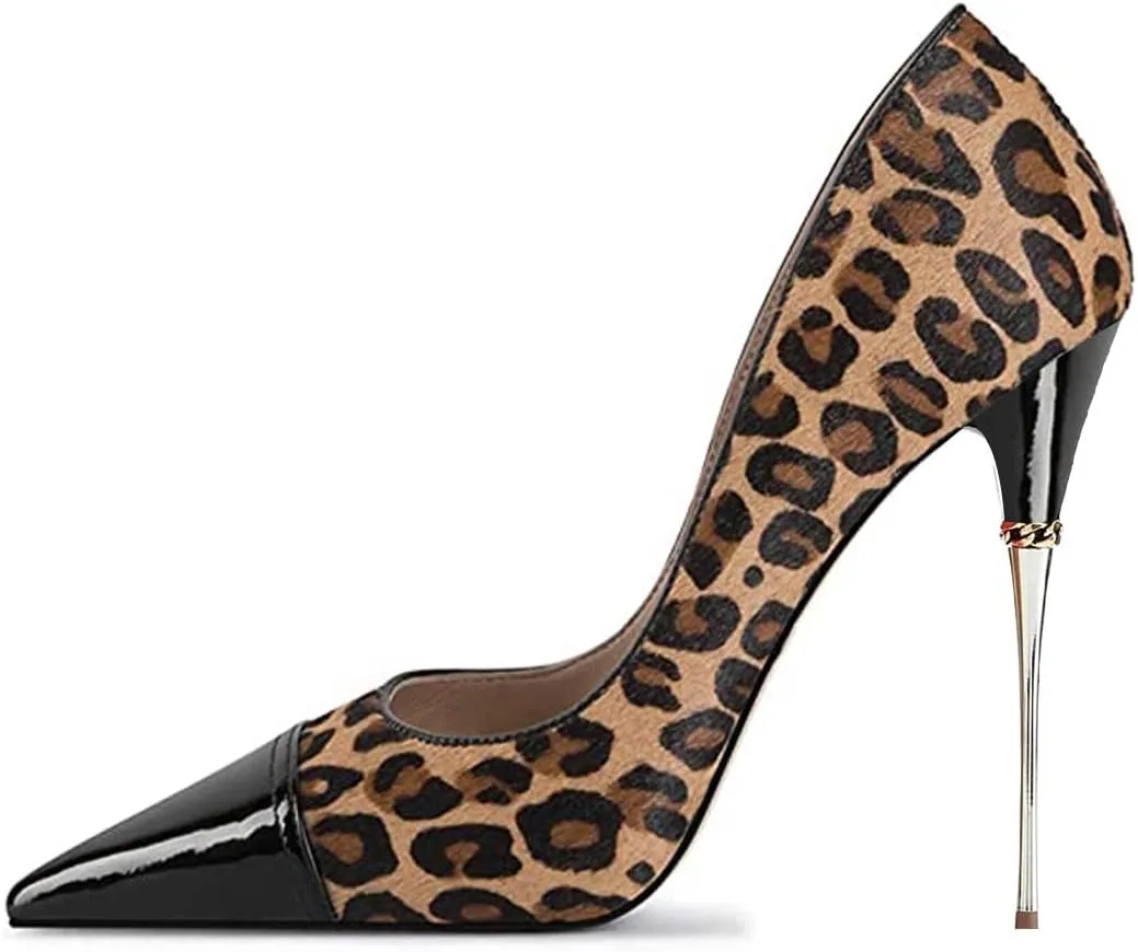 FSJ Women Sexy Slip On Formal Pumps Stiletto Heels Pointy Toe Chic Party Evening Dress Ladies Work Shoes Size 4-15 US
