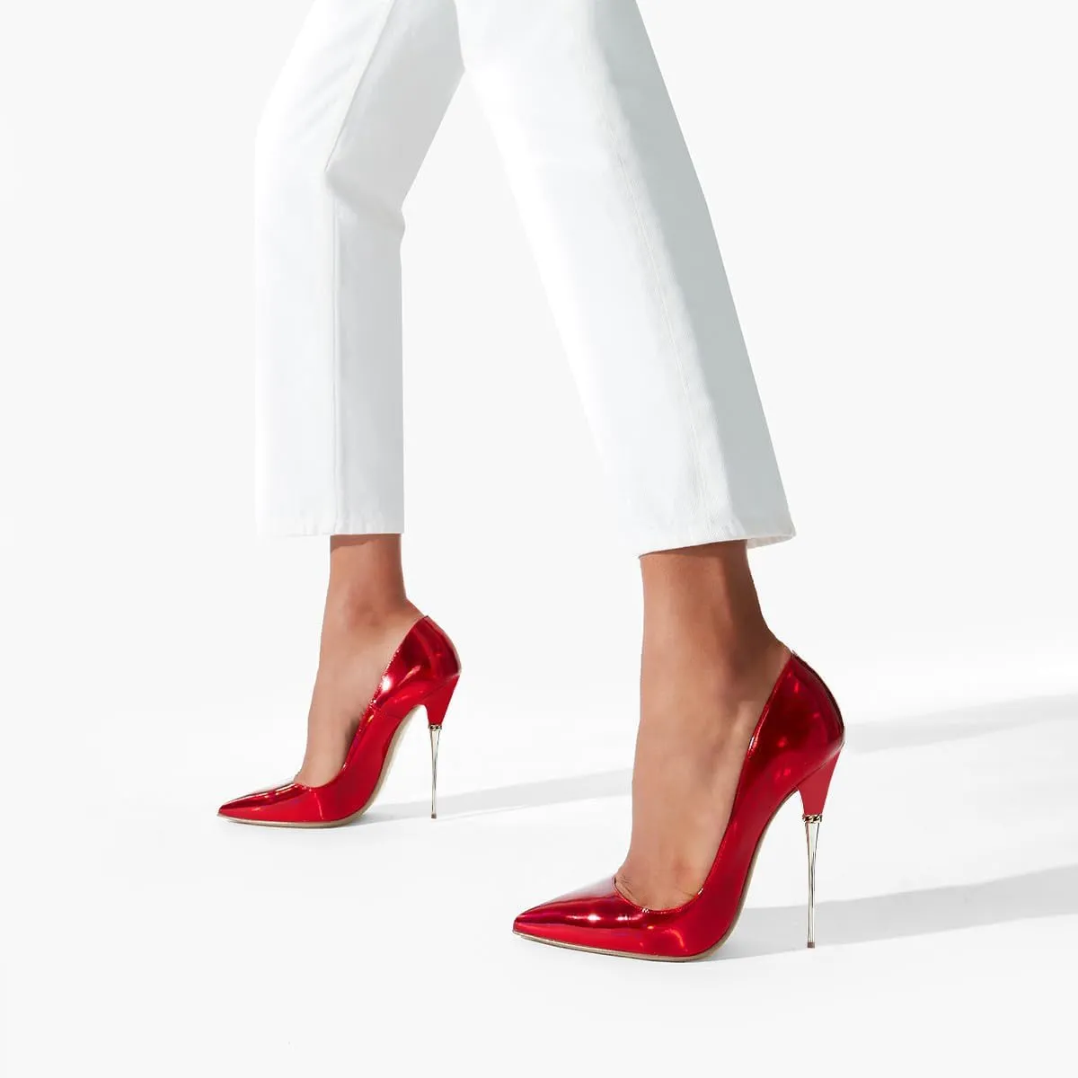 FSJ Women Sexy Slip On Formal Pumps Stiletto Heels Pointy Toe Chic Party Evening Dress Ladies Work Shoes Size 4-15 US