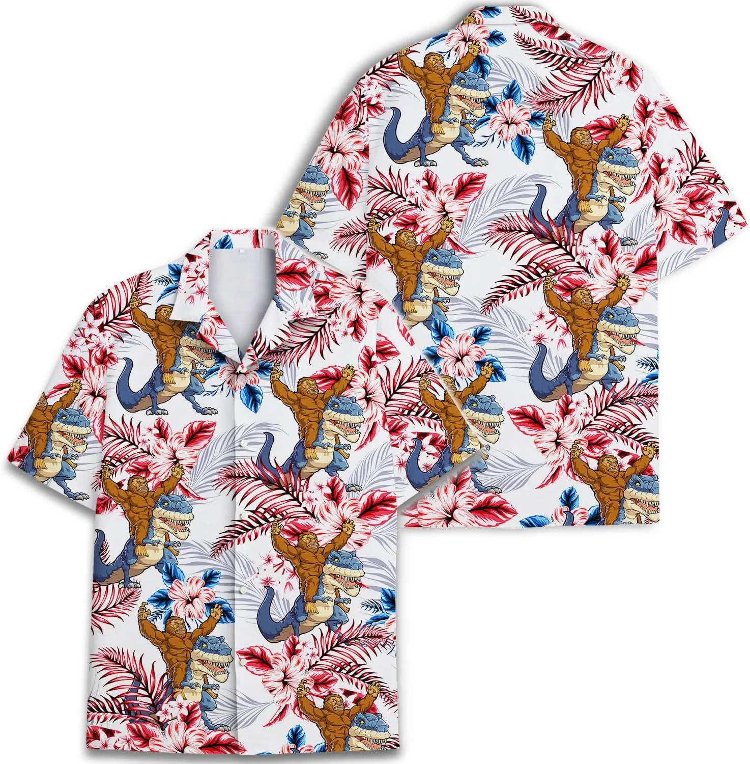 Funny Hawaiian Shirt for Men Casual Summer Shirt for Men Short Sleeve Button Down Shirt