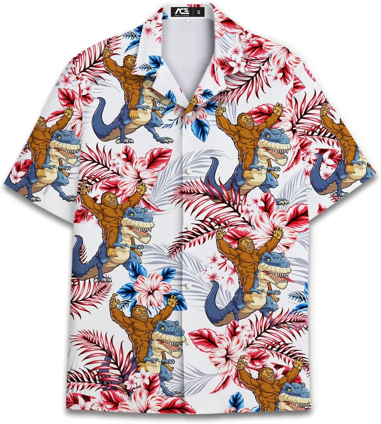 Funny Hawaiian Shirt for Men Casual Summer Shirt for Men Short Sleeve Button Down Shirt
