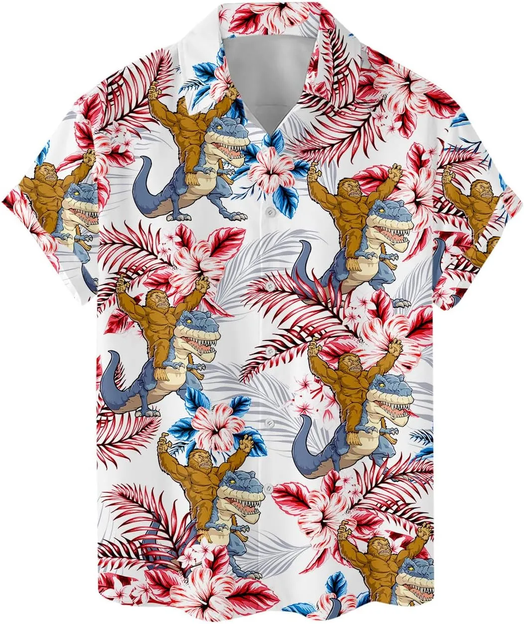 Funny Hawaiian Shirt for Men Casual Summer Shirt for Men Short Sleeve Button Down Shirt