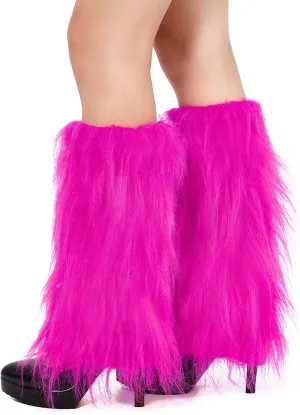Fur Leg Warmers For Women furry leg warmers fuzzy Long Boot Cuff Covers Costumes Halloween Accessories