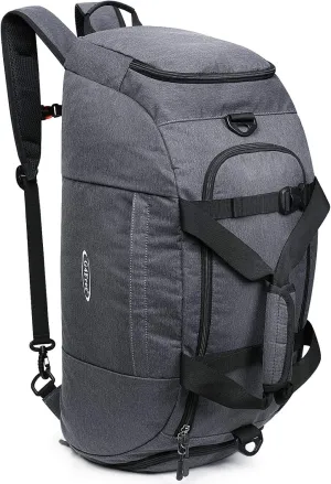 G4Free 40L 3-Way Duffle Bag Backpack Gym Bag for Men Women Sports Duffel Bag with Shoe Compartment Travel Backpack Luggage