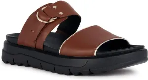 Geox Girls' D Xand 2.1s Sandal, brown, 7.5 Big Kid