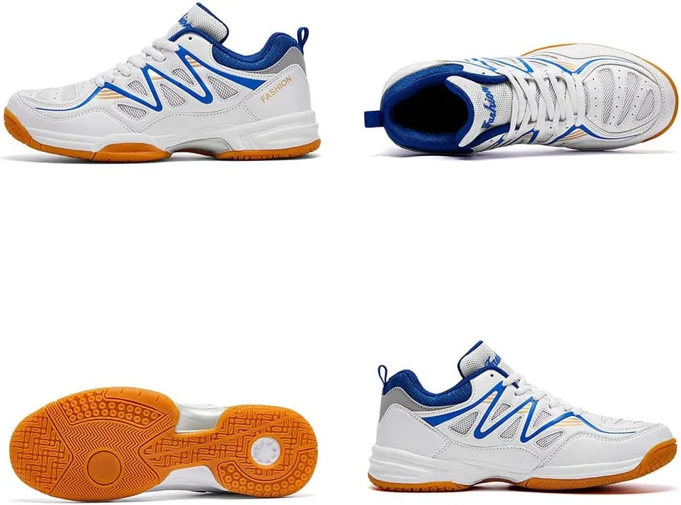 GEXECEUSS Men's Comfortable Badminton Shoes for Sport: Womens Breathable Tennis Shoes for Training - Adults Pickleball Sneakers
