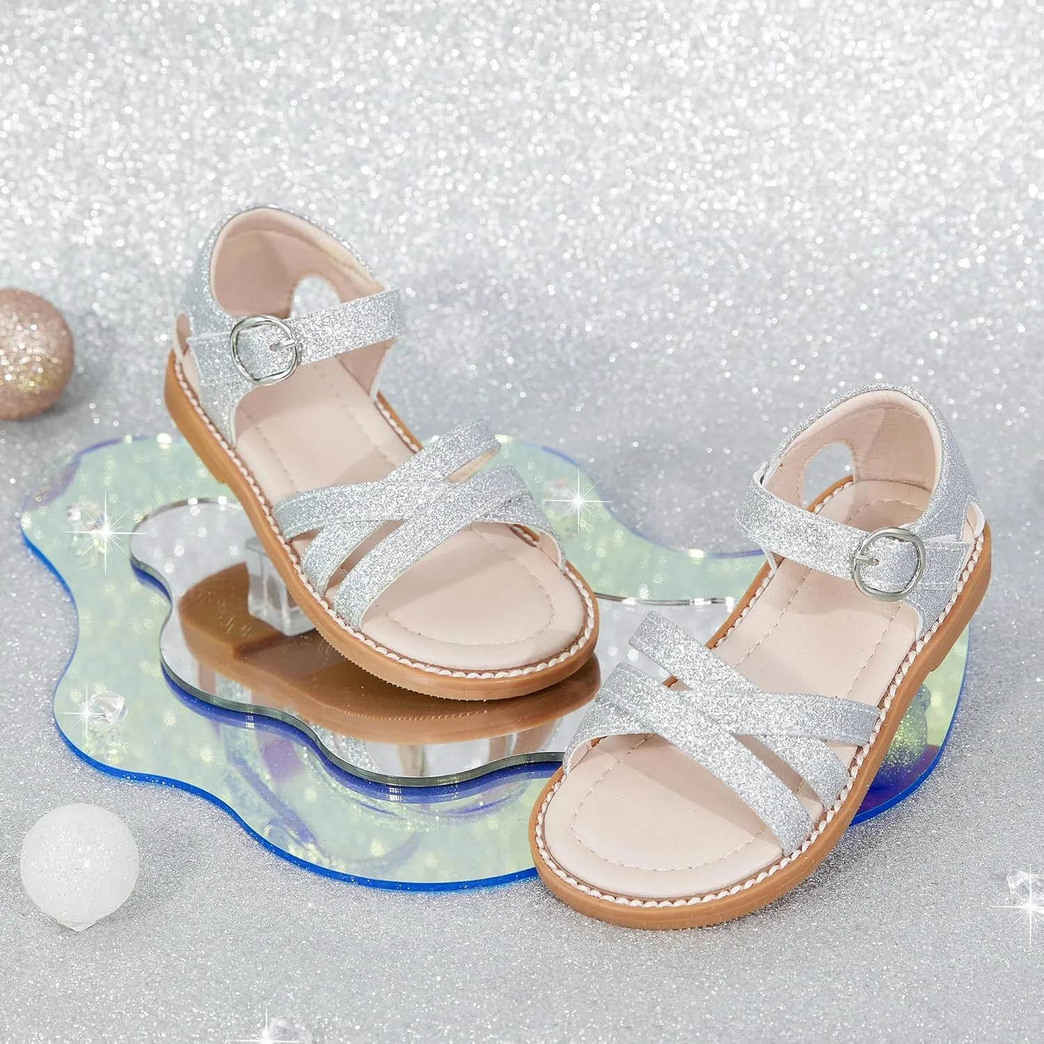 GINFIVE Toddler Girls Sandals Girls Toddler Sandals Little Girls Kids Shoes