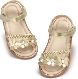 GINFIVE Toddler Girls Sandals Little Girls Kids Summer Shoes Toddler Sandals