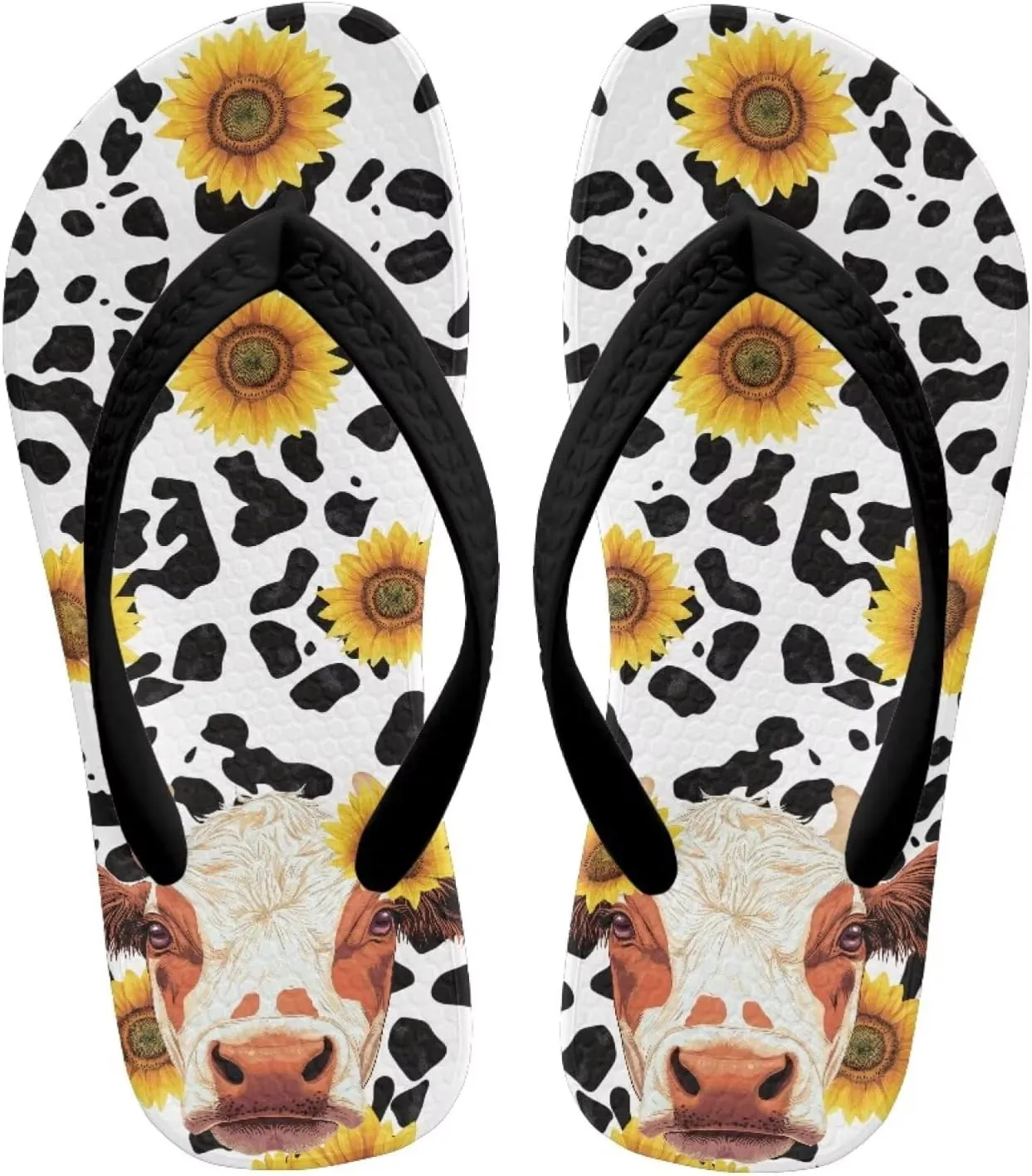 Girls Flip Flop Unisex Kids Summer Beach Sandals with Tiger Stripe Print Thong Sandals Water Shoes Indoor Outdoor