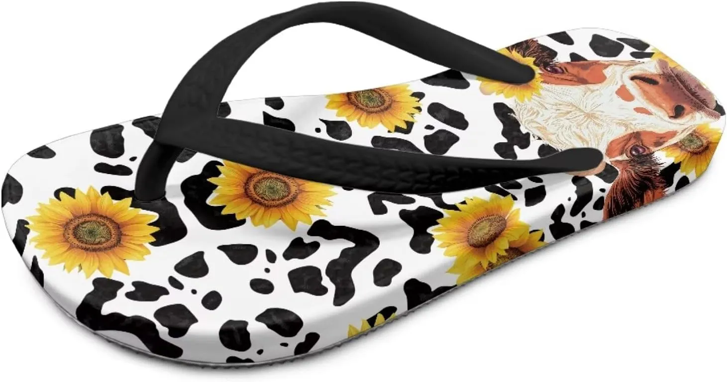 Girls Flip Flop Unisex Kids Summer Beach Sandals with Tiger Stripe Print Thong Sandals Water Shoes Indoor Outdoor
