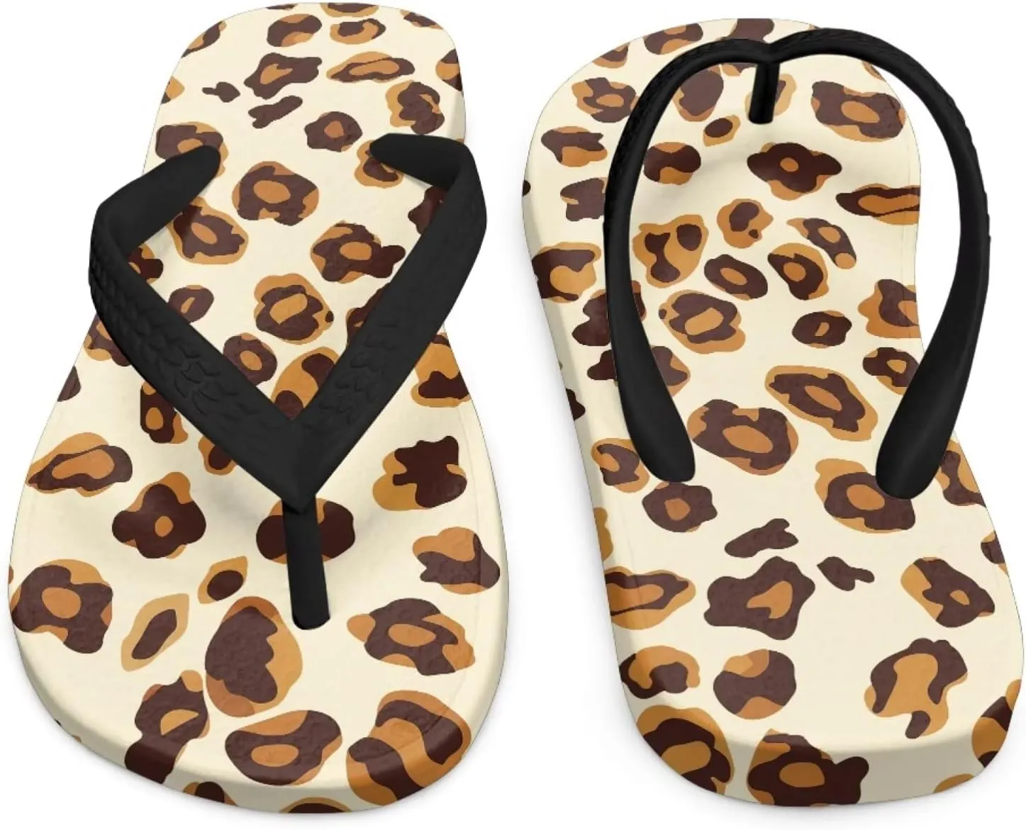 Girls Flip Flop Unisex Kids Summer Beach Sandals with Tiger Stripe Print Thong Sandals Water Shoes Indoor Outdoor