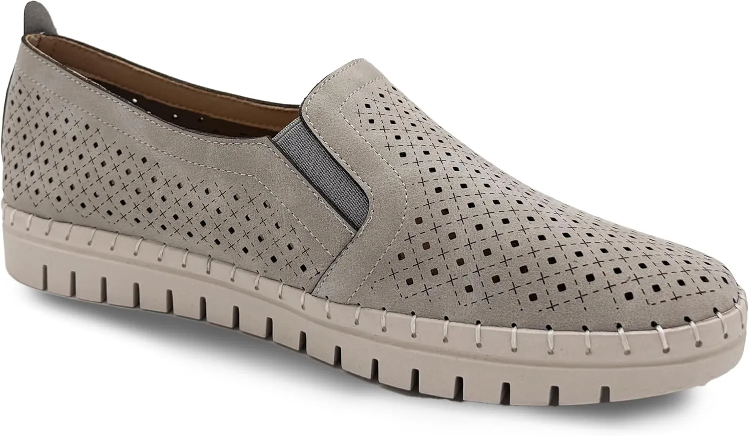 Glolily Elle Perf Women's Comfort Sneakers - Orthotic Lightweight & Flexible Walking Shoes with Arch Support, Comfortable Casual Fashion Shoes for Women