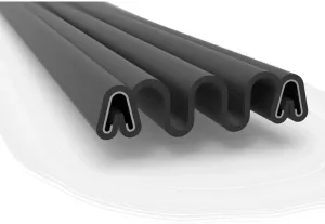 Gordon Glass™ Accordion Boot Rubber - 10 ft | Spring Clips face The Same Direction