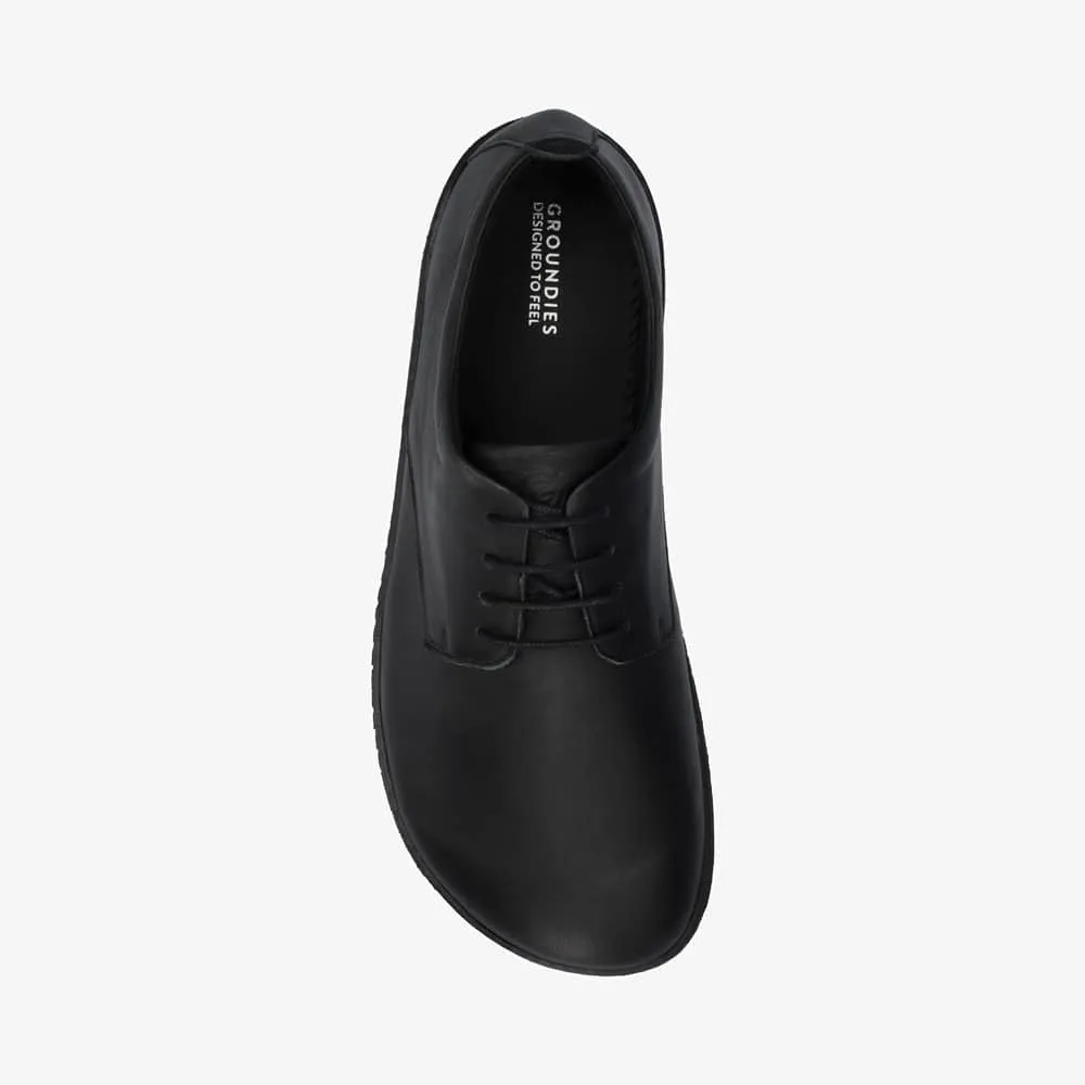 GROUNDIES Palermo Barefoot  Oxford Shoes for Men - Comfortable Leather Men's Dress Shoes with Wide Toe Box, Neutral Footbed, and Zero Drop Outsole