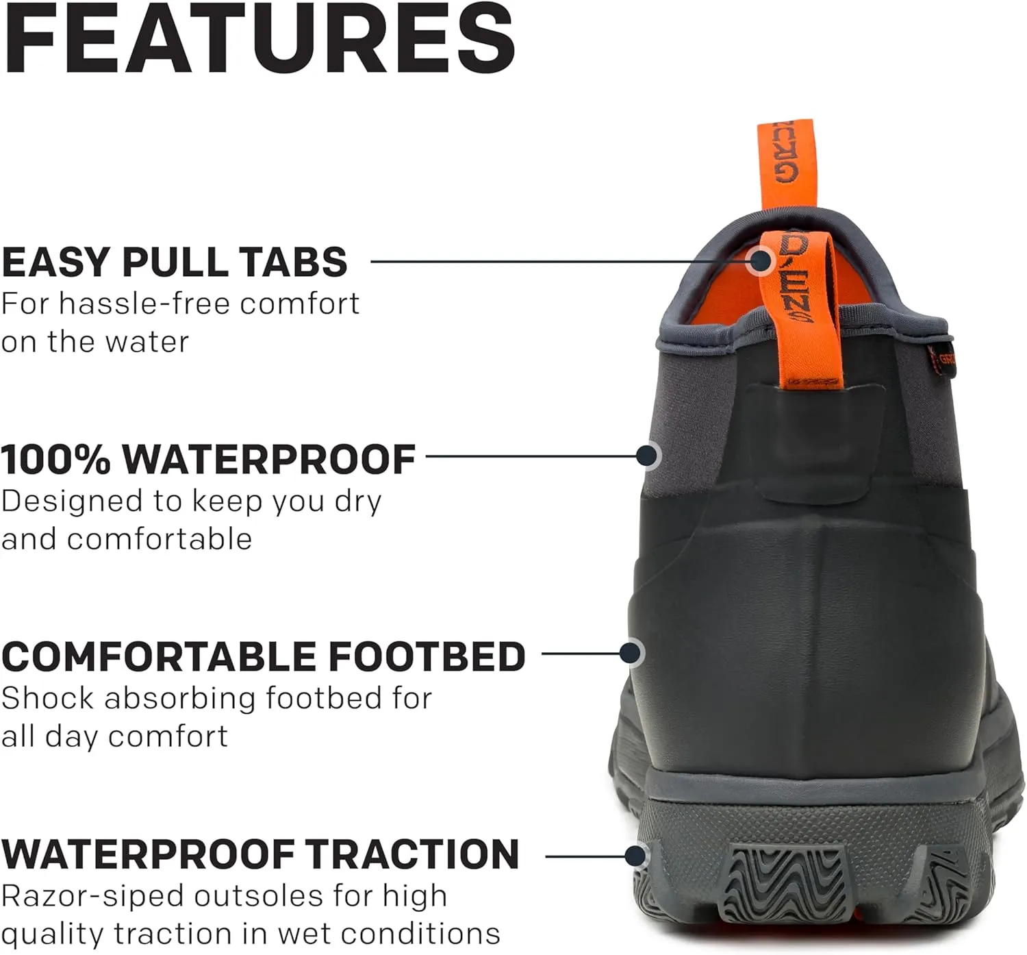 Grundens Men’s Deviation 6” Ankle Boot | Durable, Waterproof