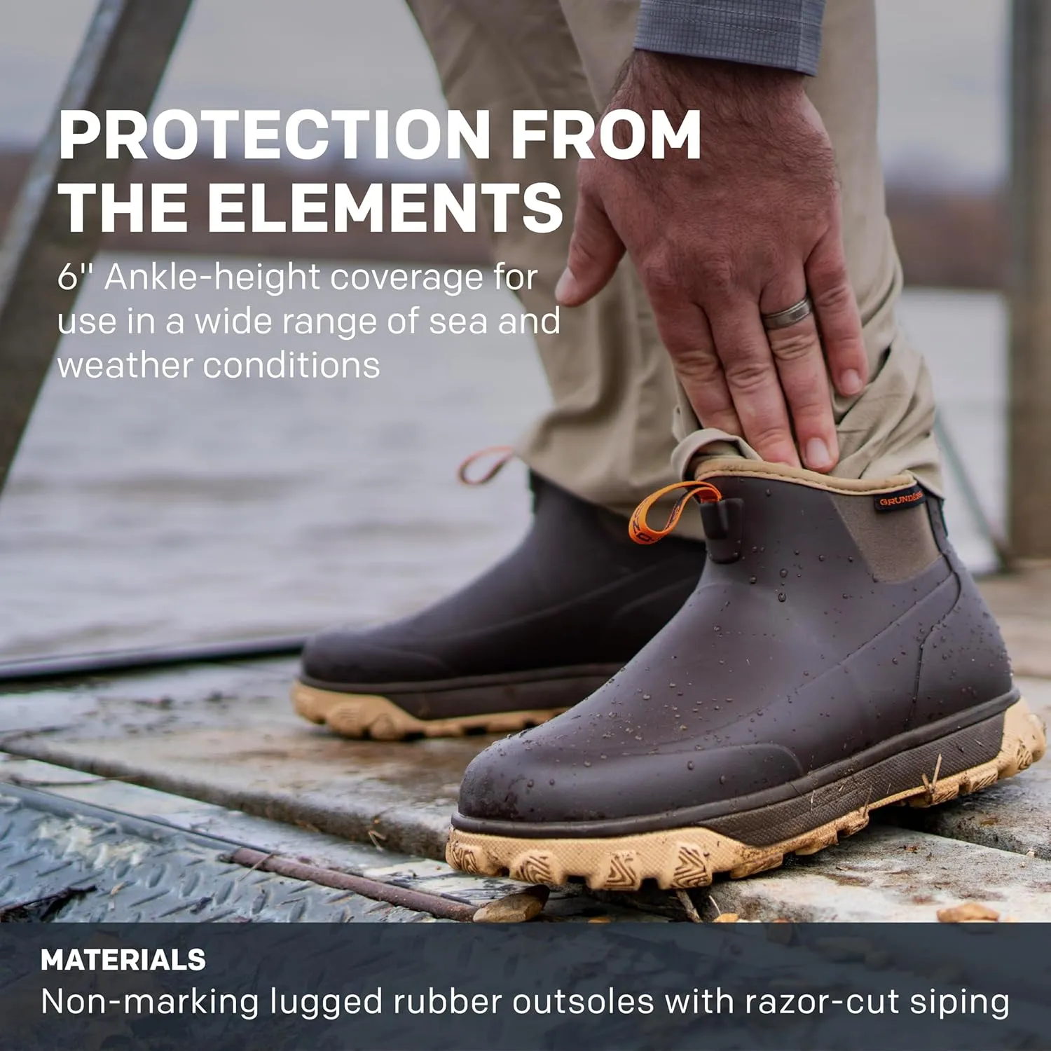 Grundens Men’s Deviation 6” Ankle Boot | Durable, Waterproof