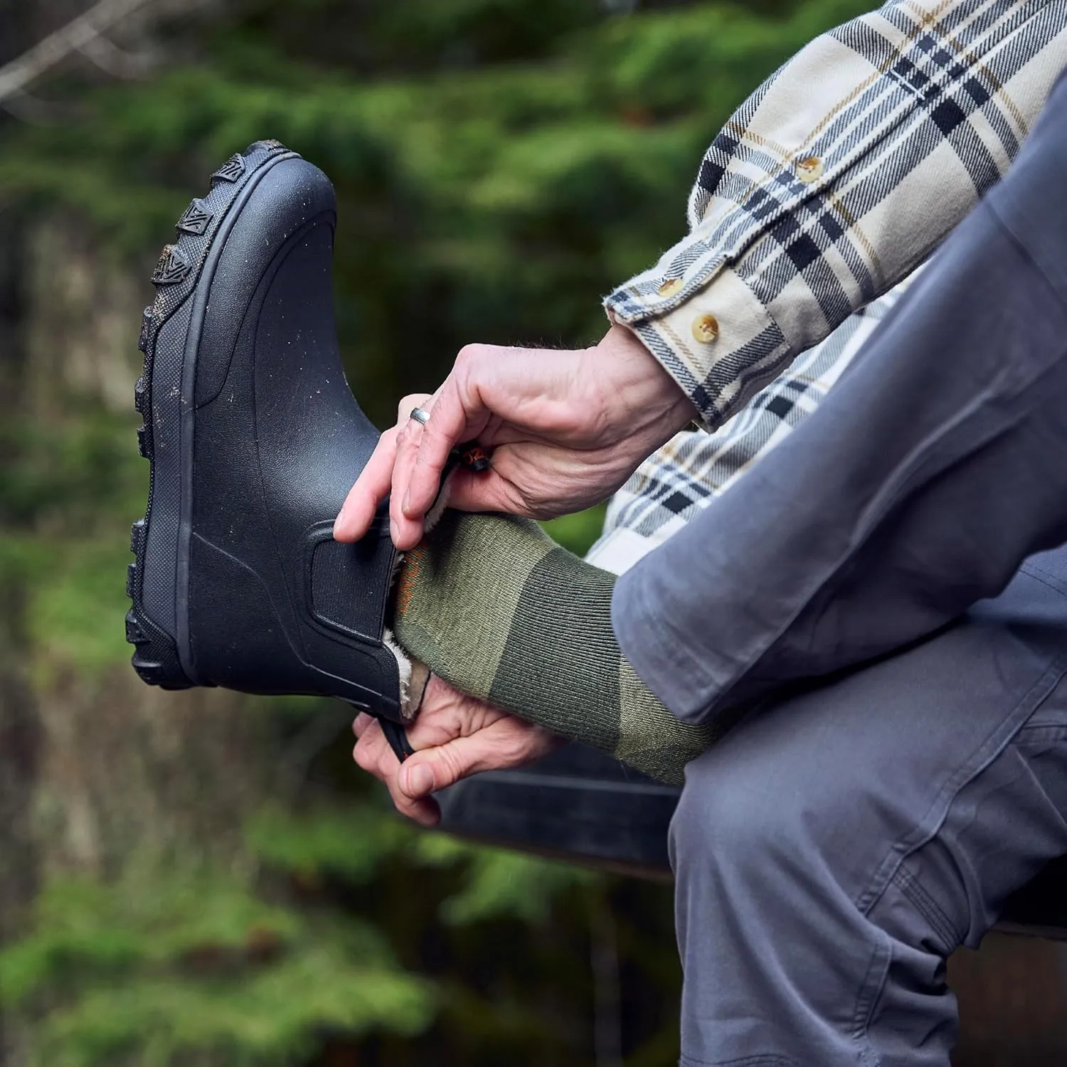 Grundéns Men’s Deviation Sherpa Ankle Boot | Durable, Waterproof, Fleece Lined
