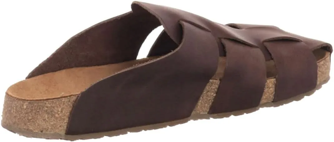 HAFLINGER Pius elegant leather Sandals with rubber sole and cork latex footbed unisex