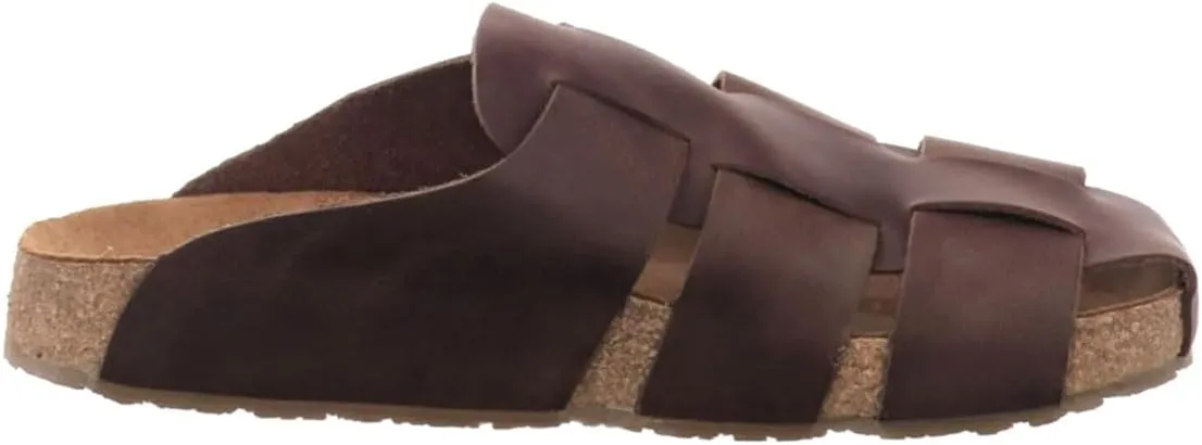 HAFLINGER Pius elegant leather Sandals with rubber sole and cork latex footbed unisex