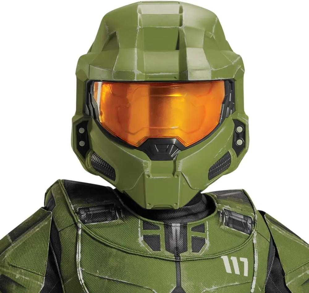 Halo Master Chief Suit, Official Halo Kids Master Chief Helmet and Armor Jumpsuit