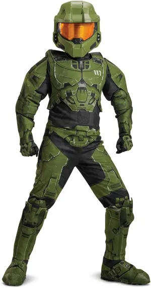 Halo Master Chief Suit, Official Halo Kids Master Chief Helmet and Armor Jumpsuit