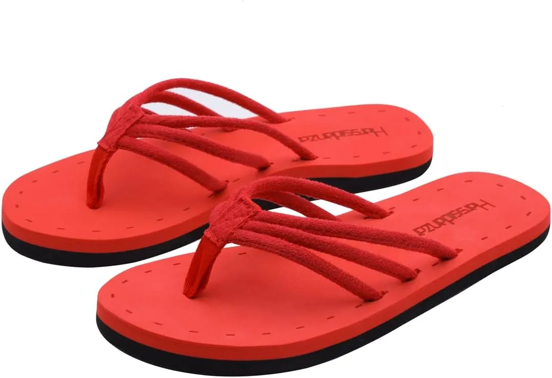 Harssidanzar Women's Flip Flops Lightweight Comfortable Summer Beach Thong Sandals with Arch Support KL221US