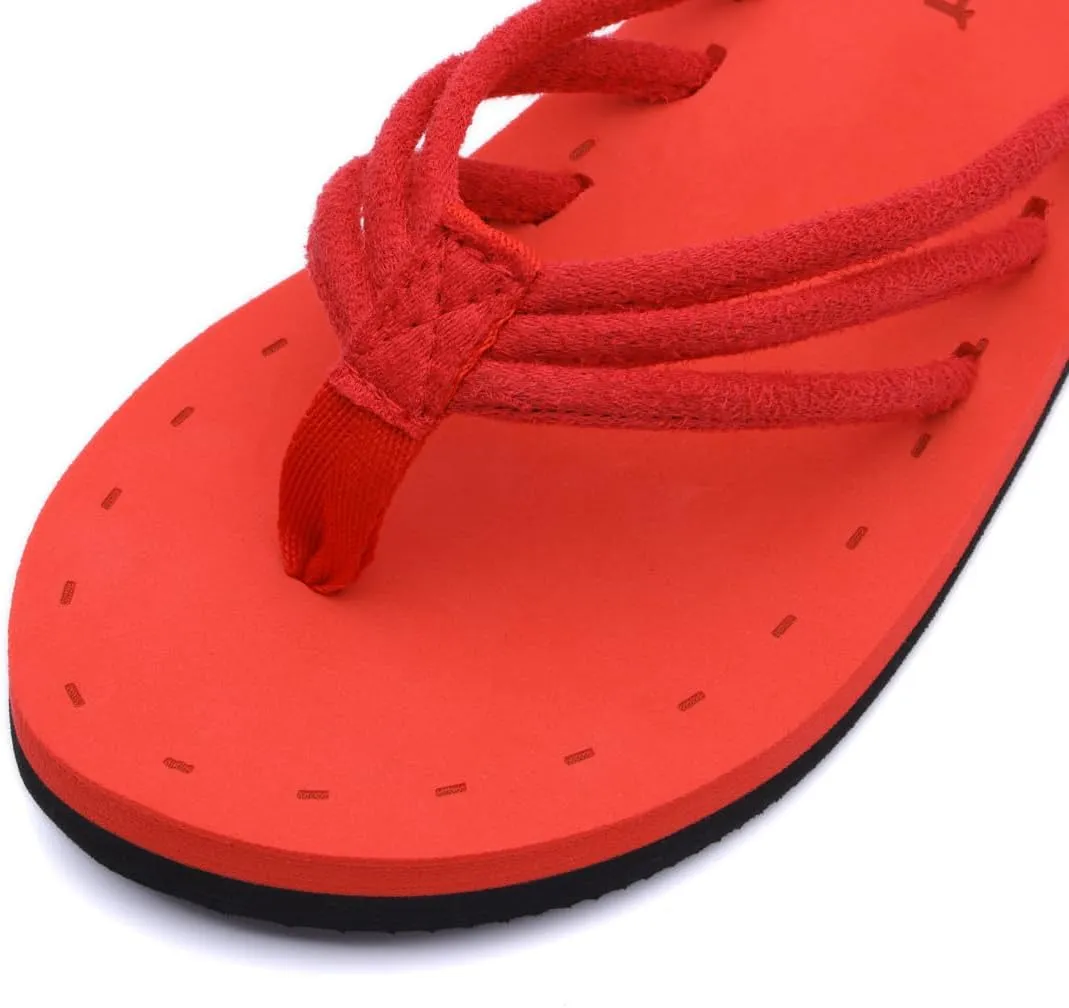 Harssidanzar Women's Flip Flops Lightweight Comfortable Summer Beach Thong Sandals with Arch Support KL221US