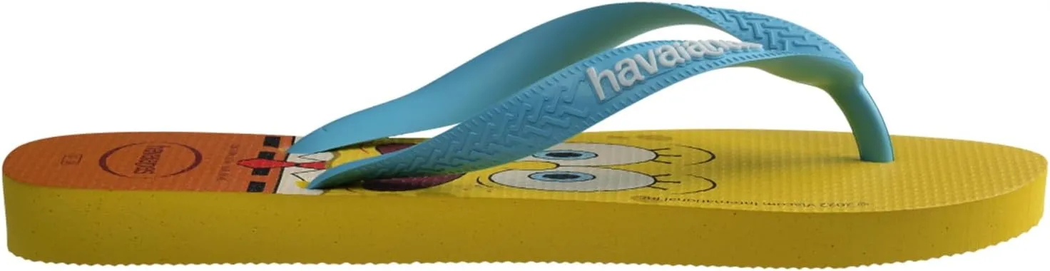Havaianas mens Spongebob Flip Flops