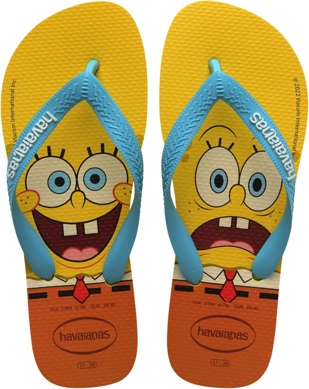 Havaianas mens Spongebob Flip Flops