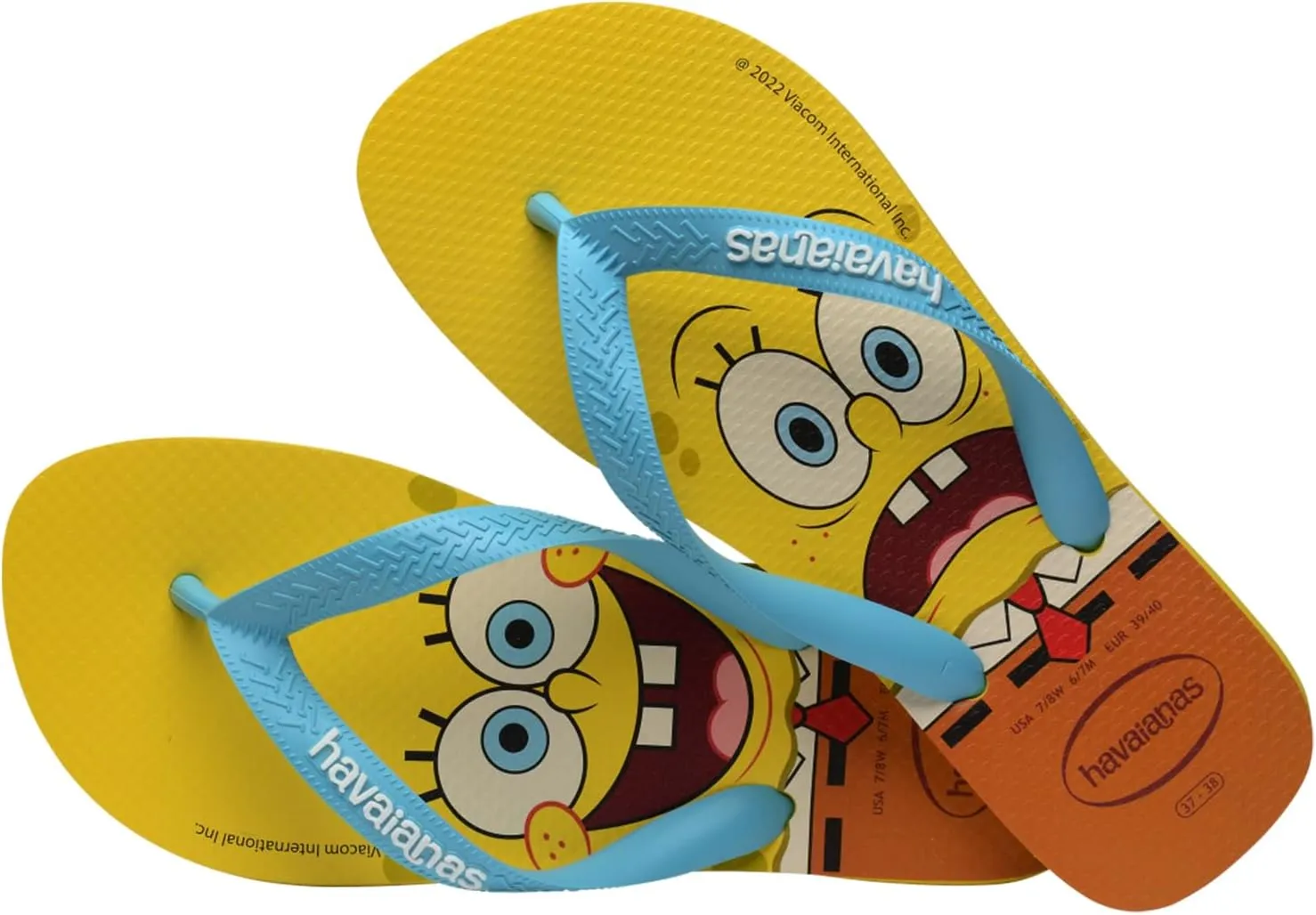 Havaianas mens Spongebob Flip Flops