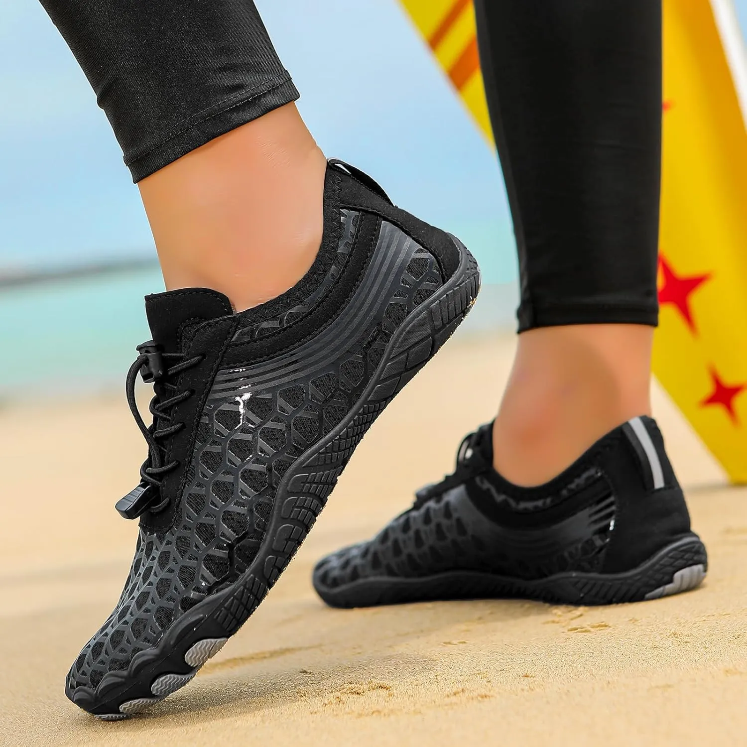 Hike Barefoot Shoes for Women Men Athletic Outdoor Hiking Sneaker Breathable and Lightweight Non-Slip Workout Shoes Wide Toe Water Shoe Beach Footwear with Drainage