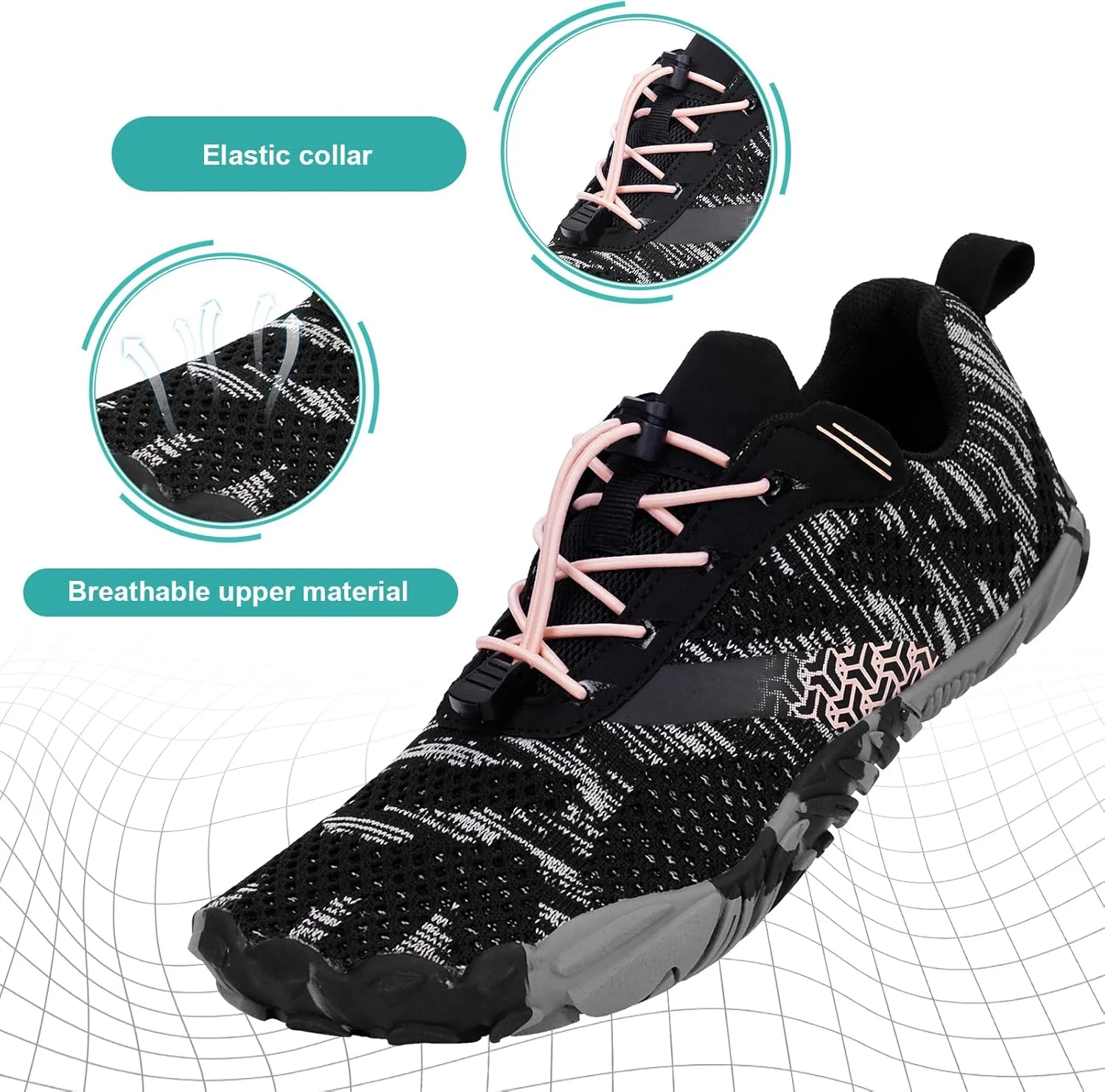 Hike Barefoot Shoes Women Men Non-Slip Healthy Barefoot Shoes Womens Mens Breathable Fashion Trail Rnning Hiking Shoe Womens Mens Wide Toe Zero Drop Shoe
