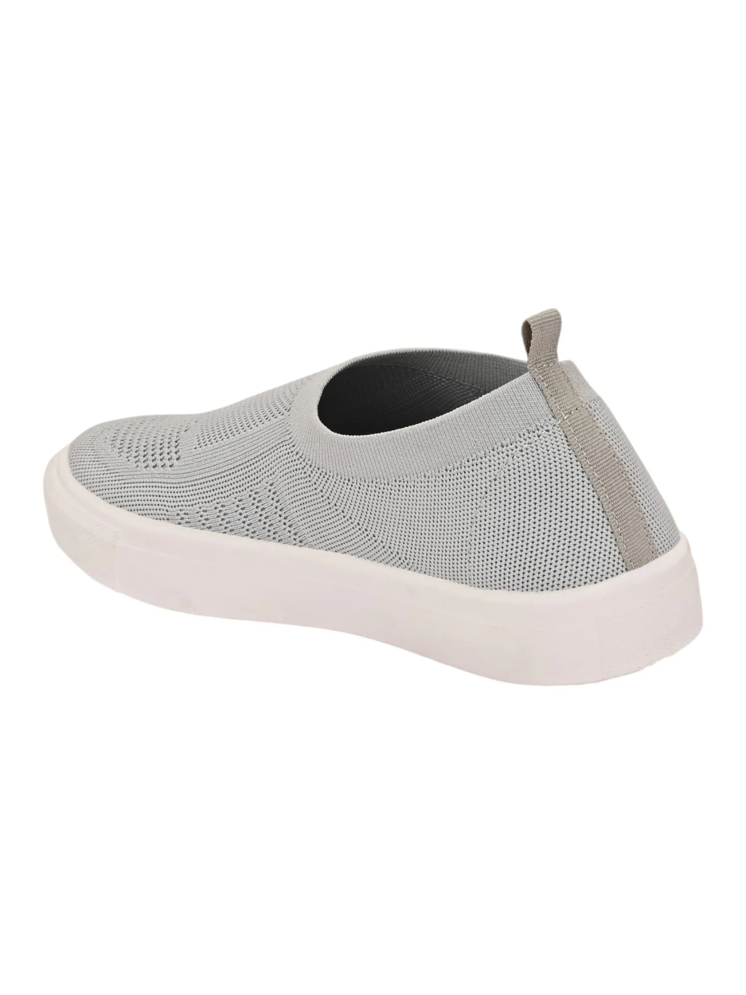 Hirolas® Men's Casual Knitted Slip-On Sneaker - Light Grey -HRL2083LGY