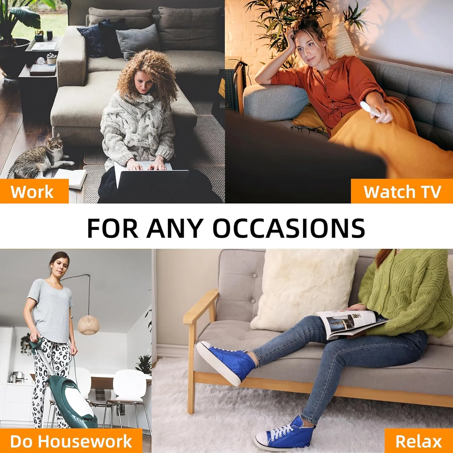 Home Slipper Women's Warm Winter Plush Indoor House Outdoor Sneaker Slippers Boots