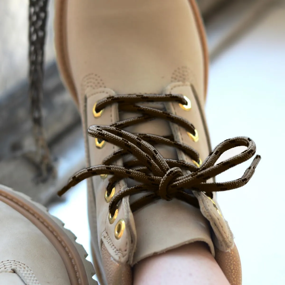 Honey Badger Boot Laces, USA Made Indestructible Shoelaces, Round Heavy Duty Bootlaces for Work & Hiking