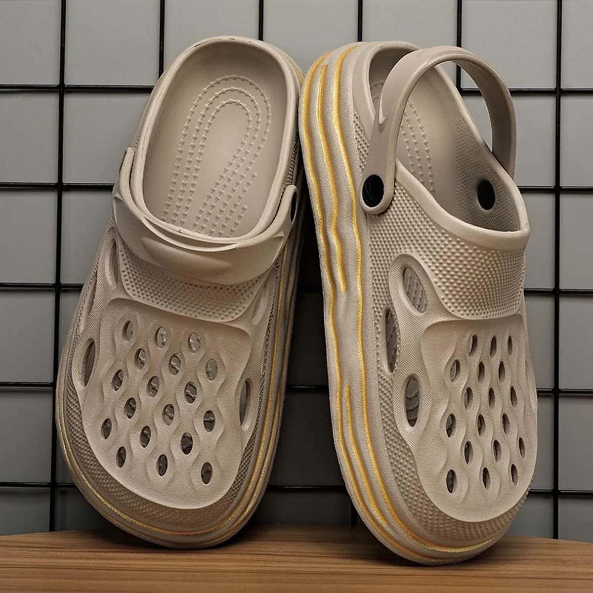 HYDLONGR Men's Women's Summer Lightweight Breathable Garden Shoes Hole Sandals Clogs Shoes