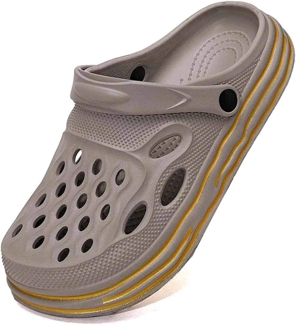 HYDLONGR Men's Women's Summer Lightweight Breathable Garden Shoes Hole Sandals Clogs Shoes