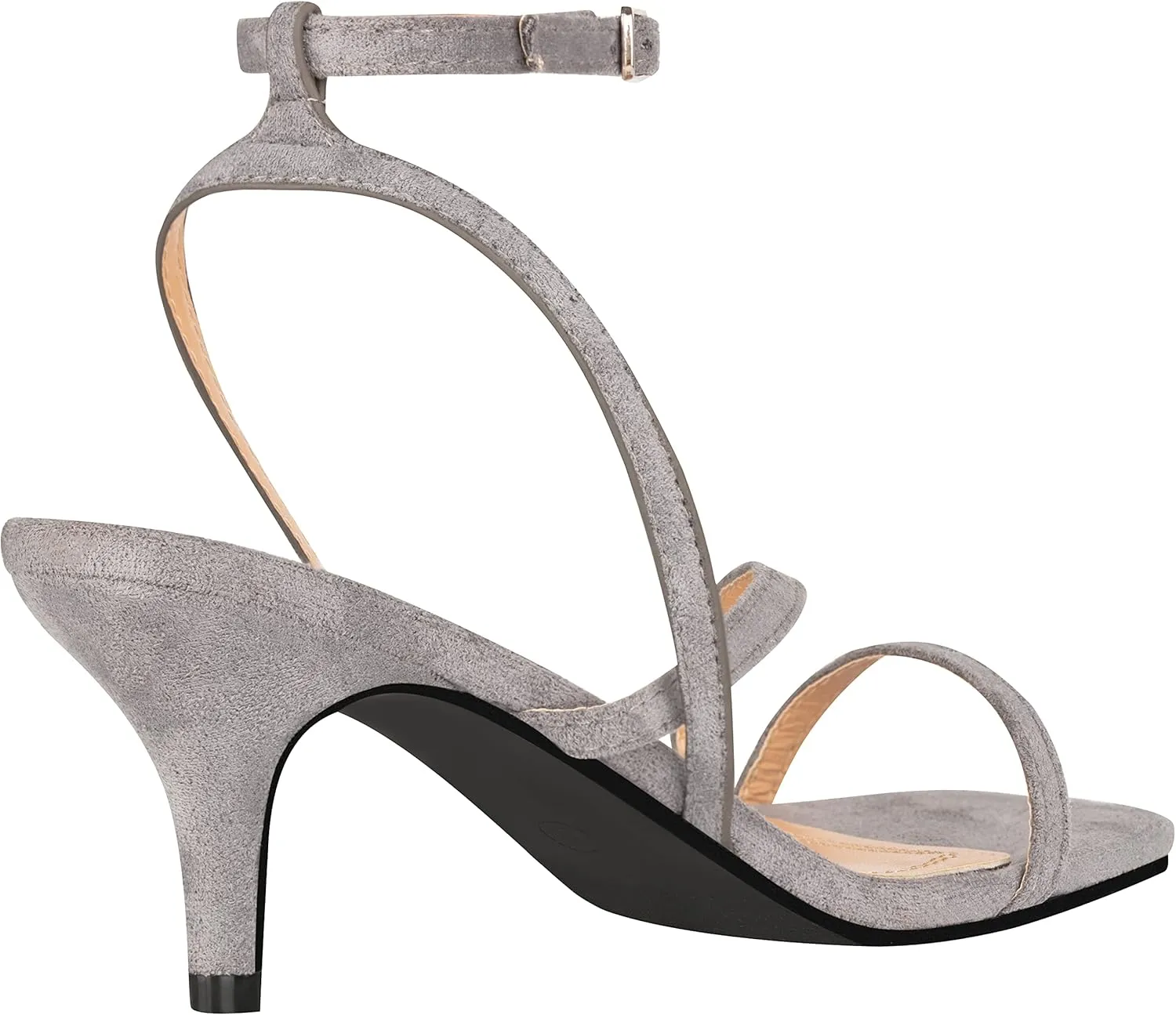 ILLUDE Women’s Ankle Strap Sandal Heels Low Kitten Heel Square Toe Strappy Heeled Sandals – Hera