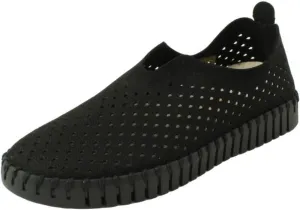 Ilse Jacobsen HORNBÆK Women's Tulip 3575 Flat | Slip-On | Low-Top | Black | 41 EU/11 M US