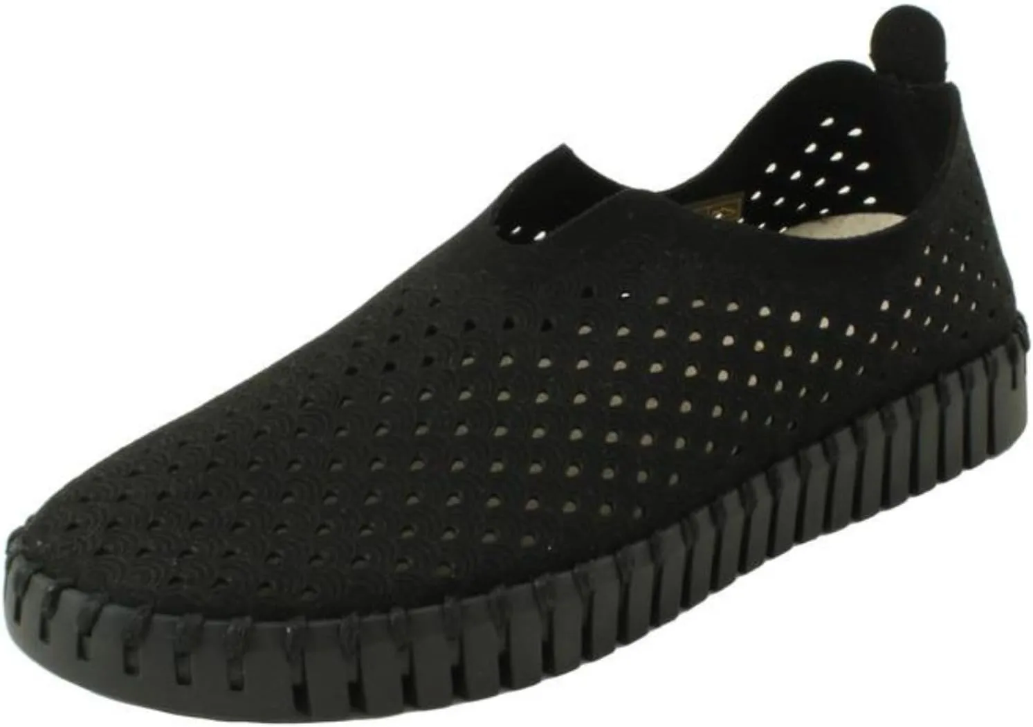 Ilse Jacobsen HORNBÆK Women's Tulip 3575 Flat | Slip-On | Low-Top | Black | 41 EU/11 M US