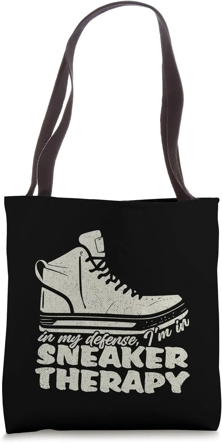 In Sneaker Therapy Retro Design For kicks Lovers Tote Bag