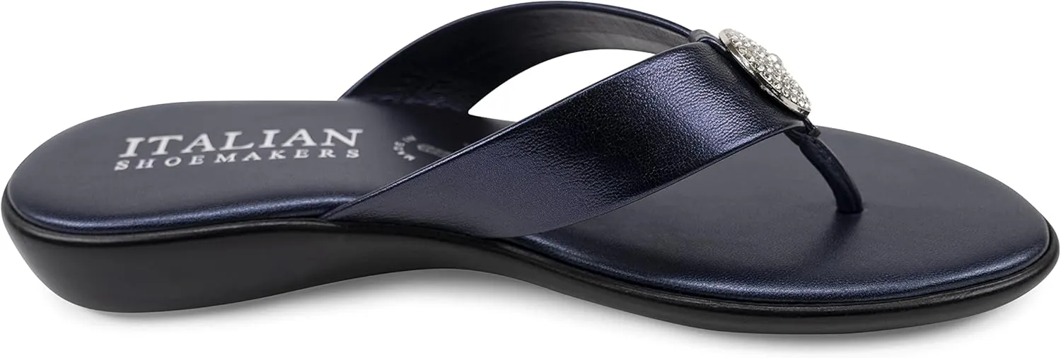 ITALIAN Shoemakers Women's Gea Thong Flip Flop Sandal