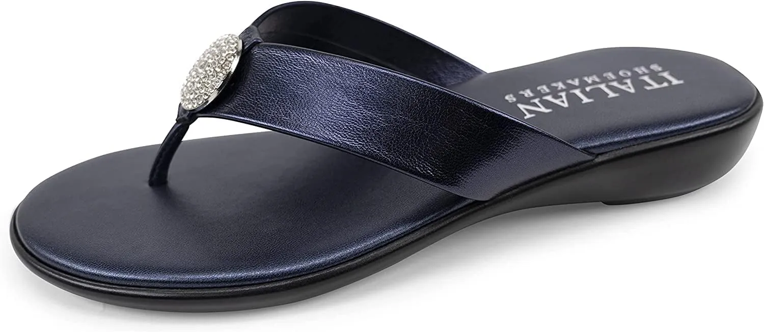 ITALIAN Shoemakers Women's Gea Thong Flip Flop Sandal