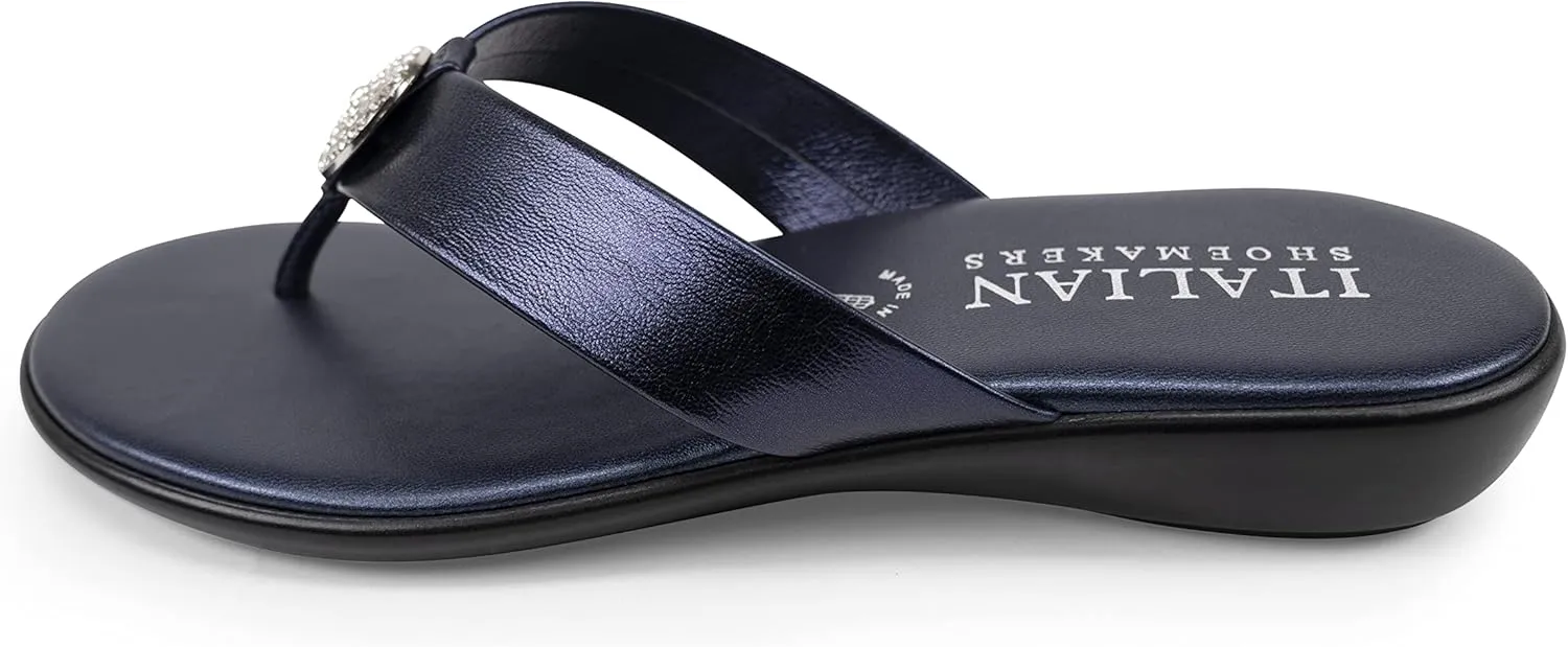 ITALIAN Shoemakers Women's Gea Thong Flip Flop Sandal