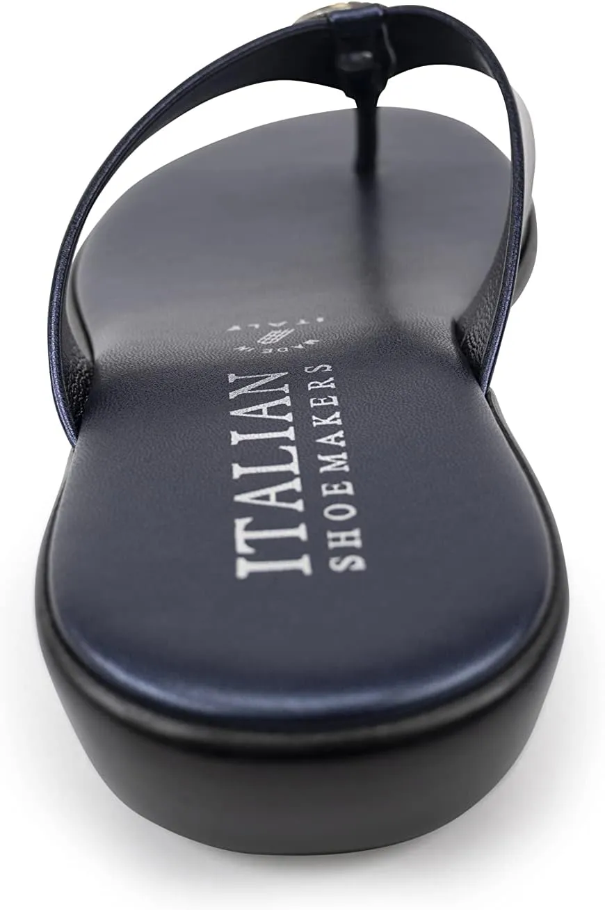 ITALIAN Shoemakers Women's Gea Thong Flip Flop Sandal