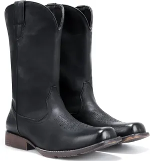 IUV Cowboy Boots For Men Western Boot Durable Fashionable Retro Classic Slip Resistant Boots