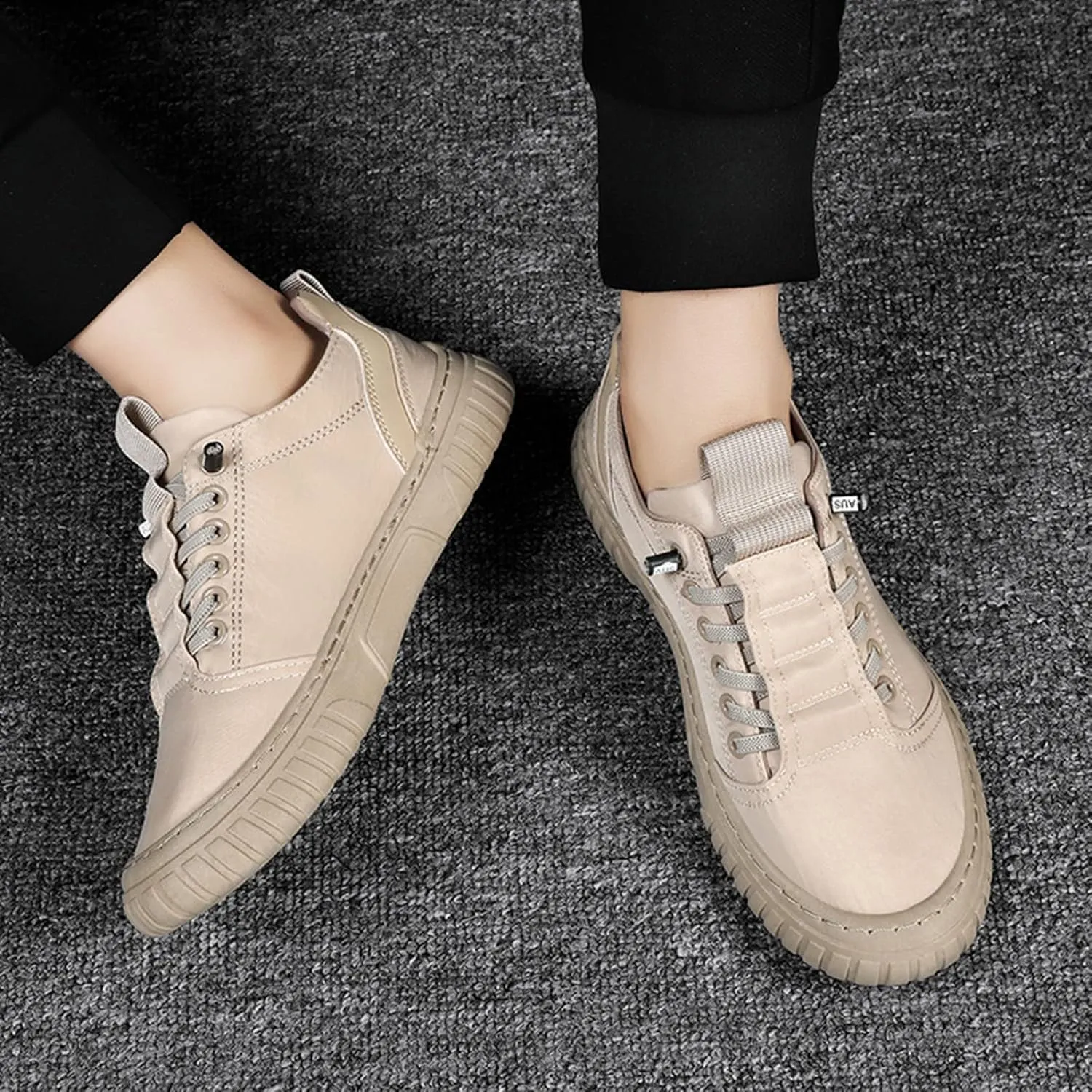 IWIHMIV Casual Sports Shoes for Men Low Top Breathable Casual Walking Shoes Non Slip Sports Shoes
