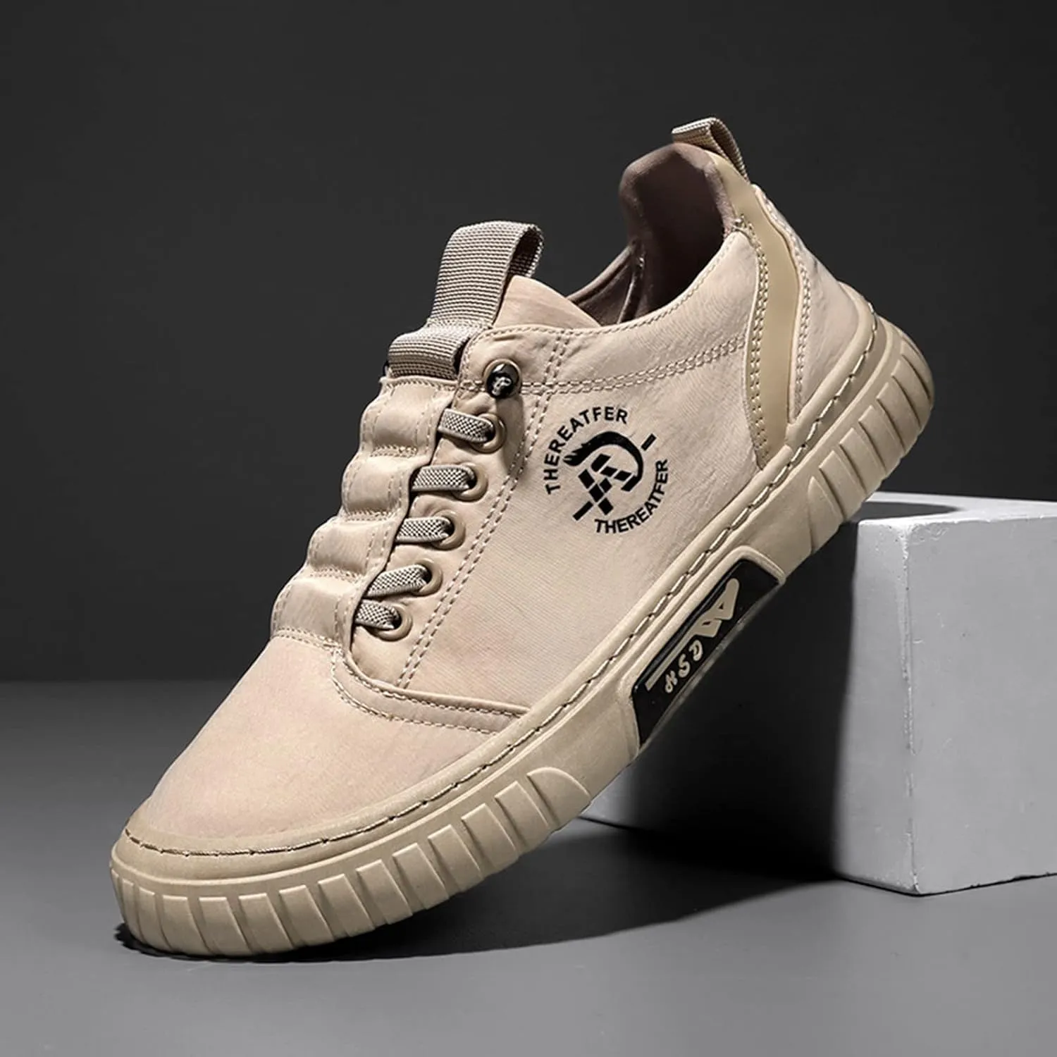IWIHMIV Casual Sports Shoes for Men Low Top Breathable Casual Walking Shoes Non Slip Sports Shoes